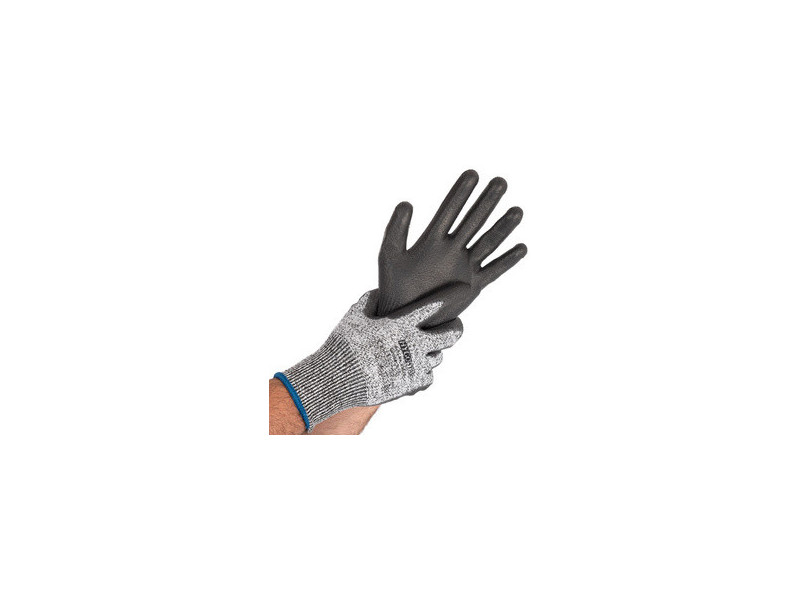 HYGOSTAR Gant anti-coupures CUT SAFE, XL, gris/noir
