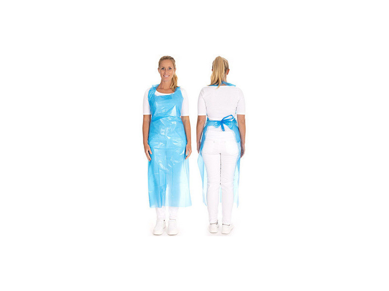 HYGONORM Tablier jetable LDPE, 33 my, gaufré, blanc