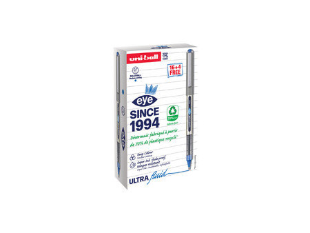 uni-ball Stylo roller eye fine UB157E, VALUE PACK, noir