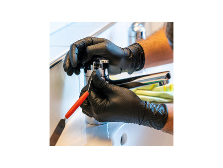 HYGOSTAR Gant en nitrile 'POWER GRIP', M, noir
