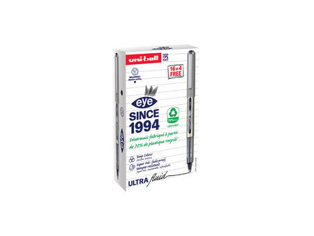 uni-ball Stylo roller eye fine UB157E, VALUE PACK, bleu