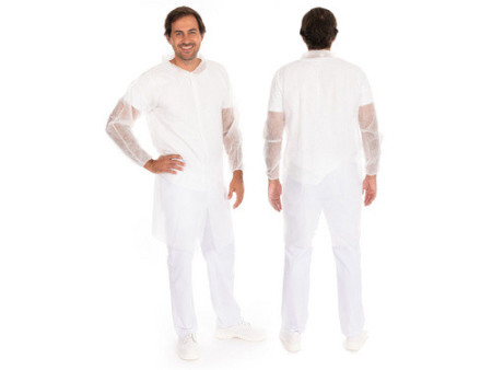 HYGOSTAR Blouse visiteur ECO HYGOBASE, blanc, XXL