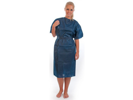 HYGOSTAR Blouse de patient PP, PP non tissé, taille XL, bleu