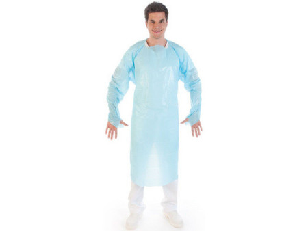 HYGOSTAR Blouse d'examen CPE avec trou pour le pouce, blanc