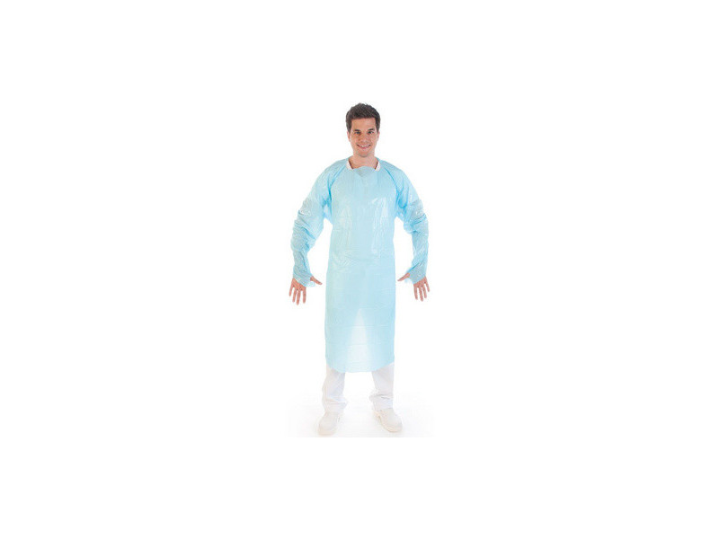 HYGOSTAR Blouse d'examen CPE avec trou pour le pouce, blanc