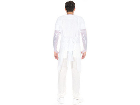 HYGOSTAR Blouse d'examen CPE avec trou pour le pouce, blanc