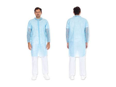 HYGONORM Blouse visiteur LIGHT avec boutons pression, blanc