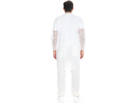 HYGOSTAR Blouse visiteur avec fermeture autoagrippante, XL