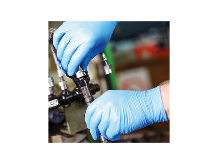 HYGOSTAR Gant nitrile EXTRA SAFE, M, sans poudre, noir