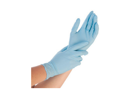 HYGOSTAR Gant nitrile EXTRA SAFE, L, sans poudre, noir