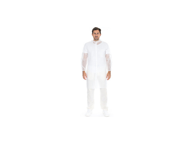 HYGOSTAR Blouse visiteur avec fermeture autoagrippante, L