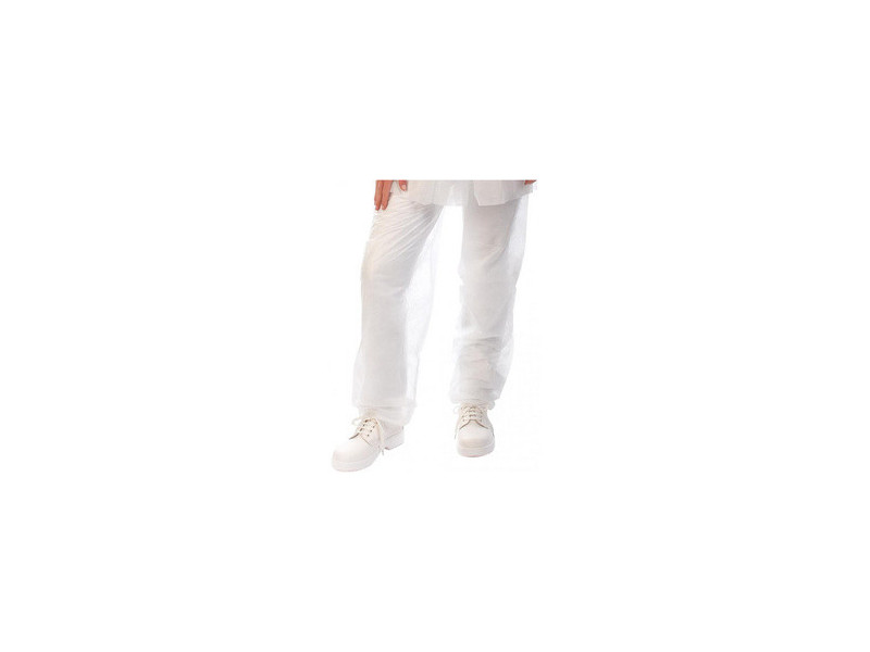 HYGOSTAR Pantalon à usage unique, en PP non tissé, blanc, M