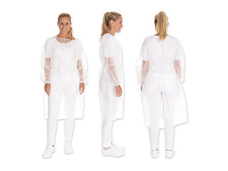 HYGOSTAR Blouse PP avec élastique aux manches, L, bleu
