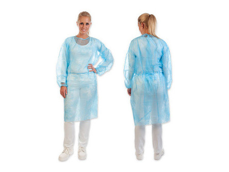 HYGOSTAR Blouse PP avec élastique aux manches, L, vert