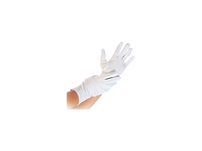 HYGOSTAR Gant en coton Blanc, S, blanc