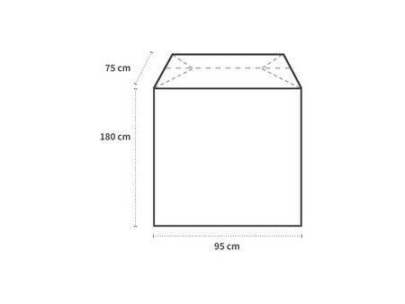 HYGOSTAR Housse HDPE, transparent, 1.800 x 950 mm
