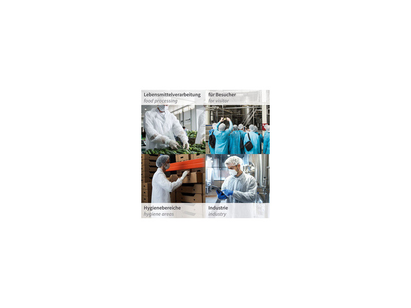 HYGONORM Blouse Light avec fermeture auto-agrippante, blanc