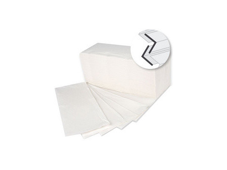 HYGOCLEAN Essuie-mains, 250 x 210 mm, pliage V/ZZ, blanc