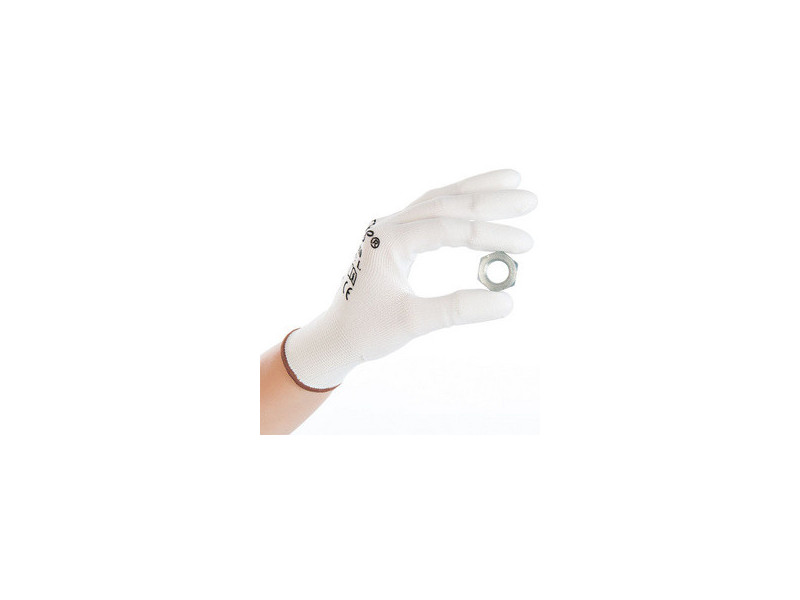 HYGOSTAR Gant à mailles fines Ultra Flex Finger, M, blanc