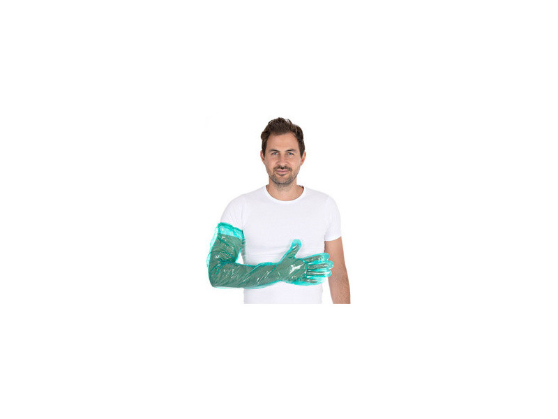 HYGOSTAR Gant LDPE SOFTLINE LONG PLUS, vert