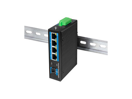 LogiLink Switch industriel Gigabit Ethernet, 4 ports