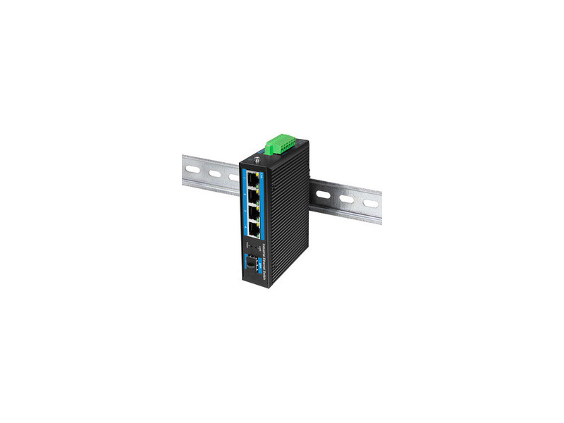 LogiLink Switch industriel Gigabit Ethernet, 4 ports