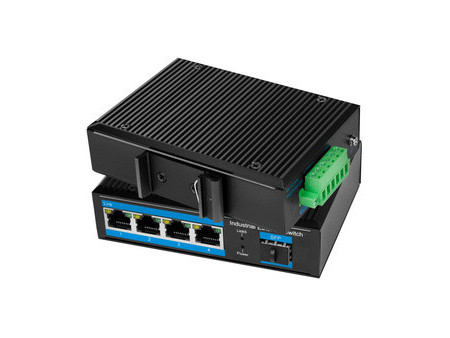 LogiLink Switch industriel Gigabit Ethernet, 4 ports