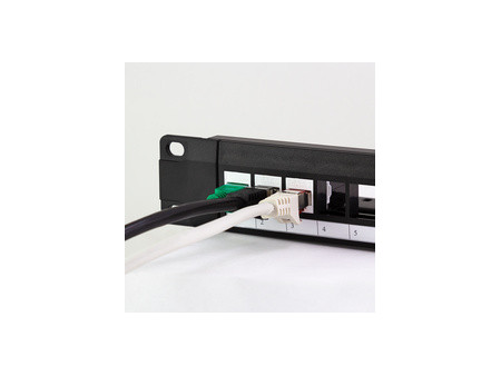 LogiLink Panneau de brassage 19' Keystone, 24 ports, noir