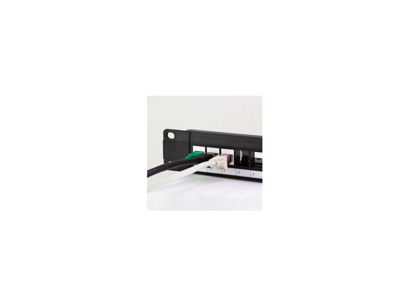 LogiLink Panneau de brassage 19' Keystone, 24 ports, noir