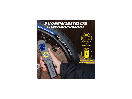 MICHELIN Mini-compresseur sans fil avec manomètre, 10 bars
