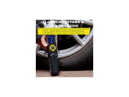 MICHELIN Mini-compresseur sans fil avec manomètre, 10 bars