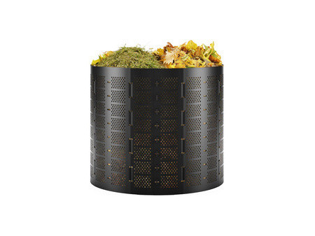 Bradas Poubelle à compost, 1.100 litres, en HDPE, noir