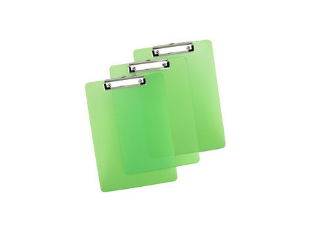 RAPESCO Porte-bloc à pince, A4, PP, vert translucide
