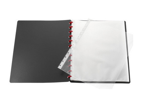 herlitz Protège-documents EasyFix, A4, 20 pochettes, noir