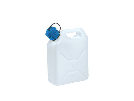 EDA Jerrican, 5 litres, avec bec verseur, blanc