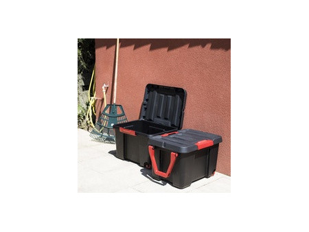EDA Boîte de rangement STOCK'R, 120 litres, noir
