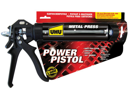 UHU pistolet à mastic POWER PISTOL, noir