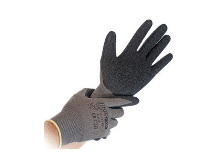 HYGOSTAR Gant à mailles fines Skill, XXL, gris/noir