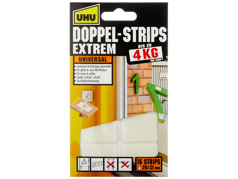 UHU Pastilles adhésives de montage EXTREM, double face,