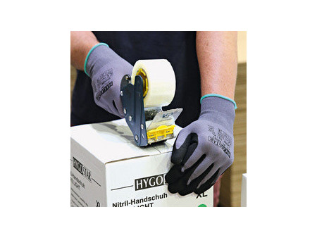 HYGOSTAR Gant à mailles fines Ergo Flex, L, gris/noir
