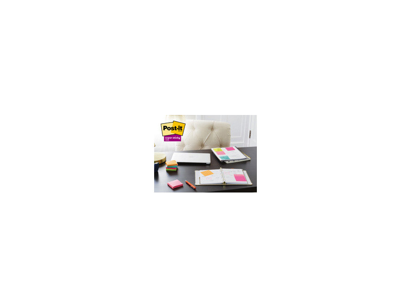 Post-it Bloc-note super sticky notes, 127x76 mm, ultra jaune