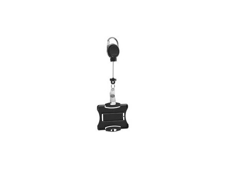DURABLE Porte-badge avec enrouleur EXTRA STRONG, noir