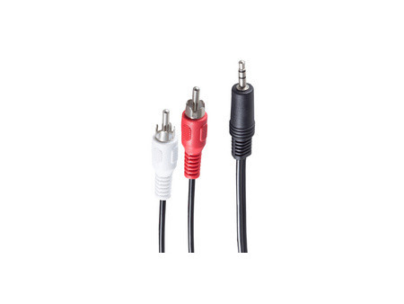 shiverpeaks BASIC-S Câble audio, 2 x cinch mâle - jack