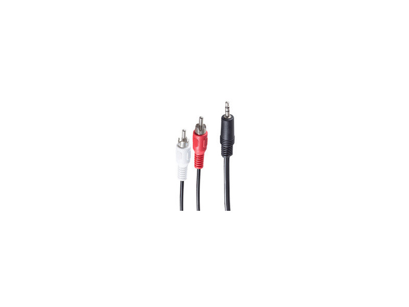 shiverpeaks BASIC-S Câble audio, 2 x cinch mâle - jack