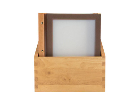 Securit Protège-menus WOOD, A4, dans une boîte de 20, noir