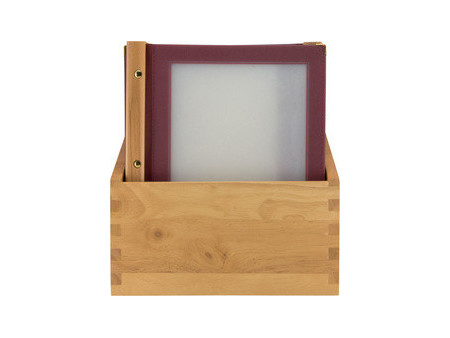 Securit Protège-menus WOOD, A4, dans une boîte de 20, noir