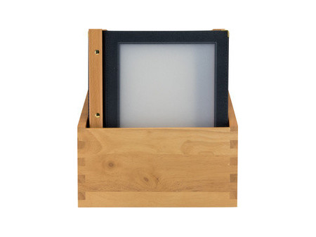 Securit Protège-menus WOOD, A4, dans une boîte de 20, noir