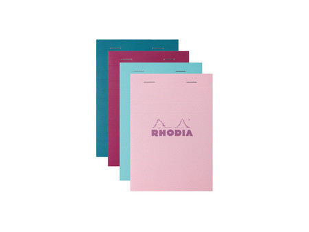 RHODIA Bloc agrafé No. 16, format A5, quadrillé 5x5, assorti