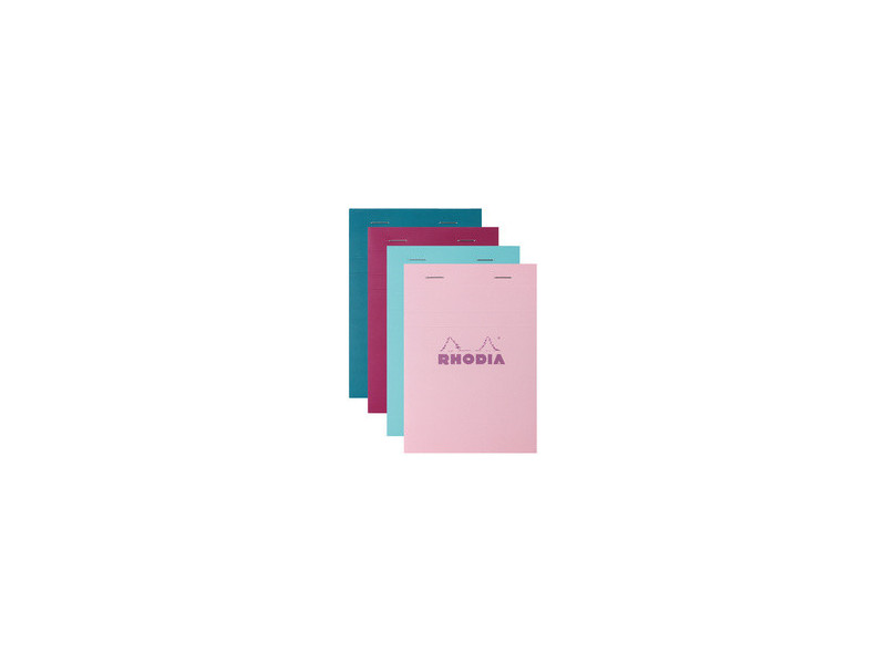 RHODIA Bloc agrafé No. 16, format A5, quadrillé 5x5, assorti