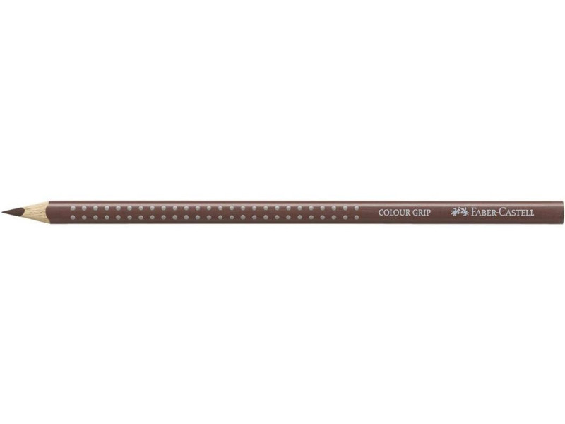 FABER-CASTELL Crayon de couleur Colour GRIP, marron choco